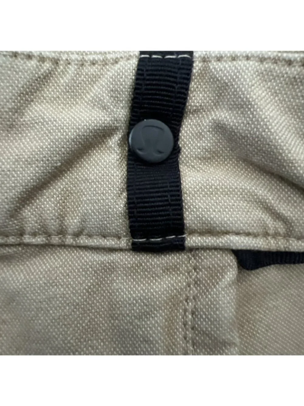 Lululemon Commission Pants Mens Actual 34x27 Tan Swift Cotton‎ Slim Fit